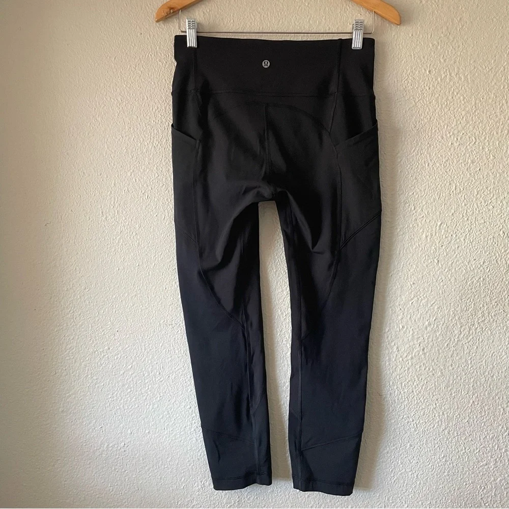 Lululemon All The Right Places Crop II *23" Inseam Women’s 8 Black Pockets - Picture 12 of 16